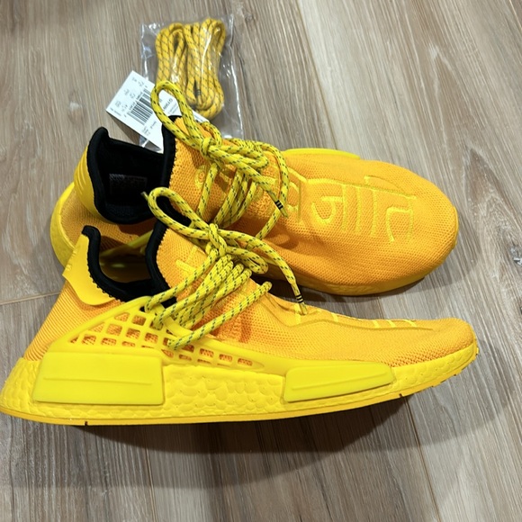 NWT Adidas Pharrell X NMD Human Race, yellow Men’s shoes - Picture 6 of 11